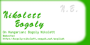 nikolett bogoly business card